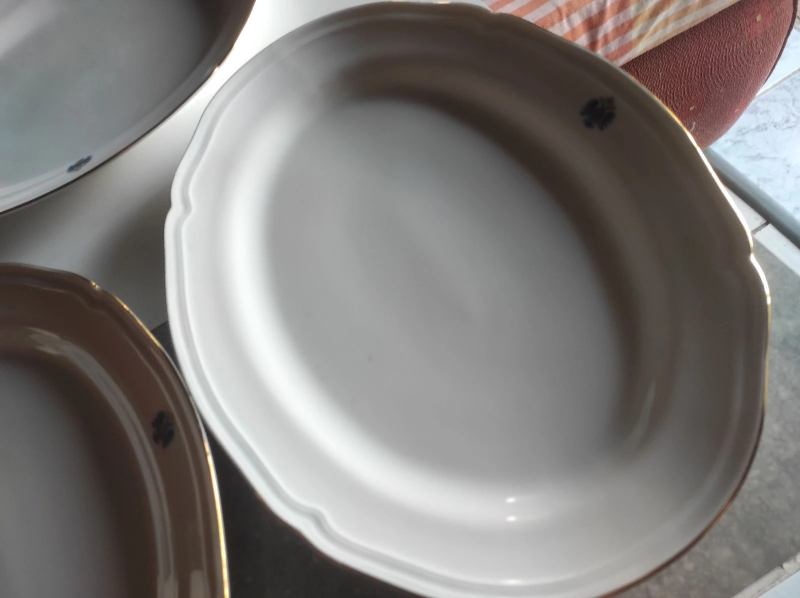 Set 3 bandejas ovaladas porcelana fina Royal Kent  – photo 2